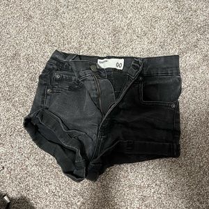 Garage high waisted denim shorts